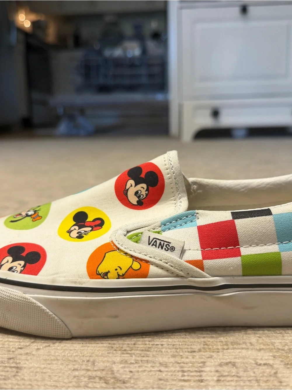 Disney x Vans Colorful Mickey and Friends - size 7.5 W/ 6.0 M.